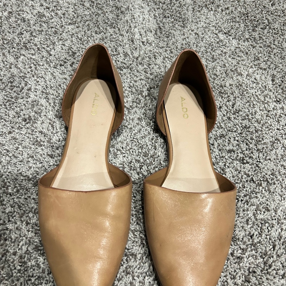 Aldo Tan Flats Versatile Loafers